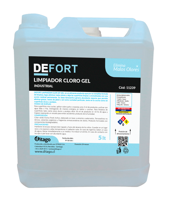 DEFORT CLORO GEL 5L - Ditago