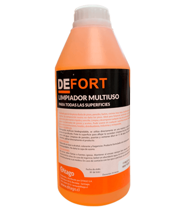 DEFORT LIMPIADOR MULTIUSO MULTISUPERFICIES 1 LT - Ditago