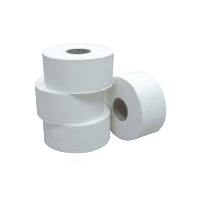 DEFORT PAPEL HIGIENICO HOJA SIMPLE 450 MTS X 4 ROLLOS JUMBO - Ditago