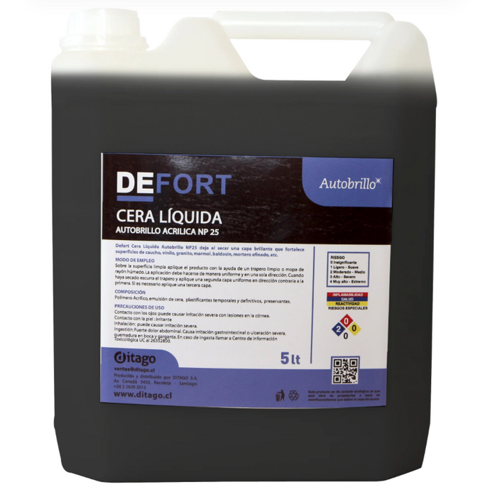 DEFORT CERA ACRILICA AUTOBRILLO 12,5%