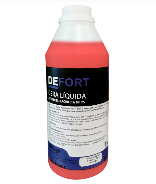 DEFORT CERA ACRILICA AUTOBRILLO 12,5%