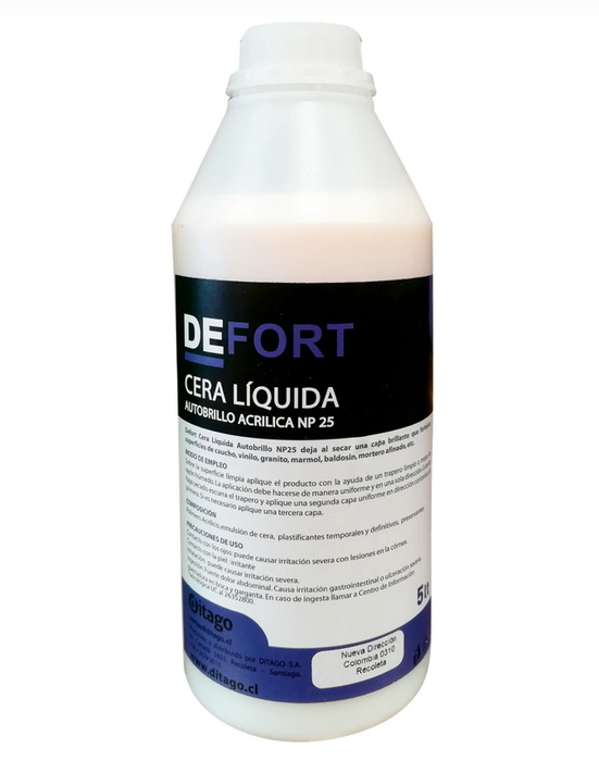 DEFORT CERA ACRILICA AUTOBRILLO 12,5%
