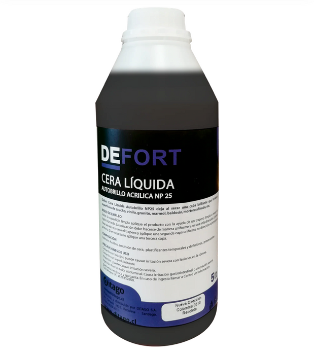 DEFORT CERA ACRILICA AUTOBRILLO 12,5%