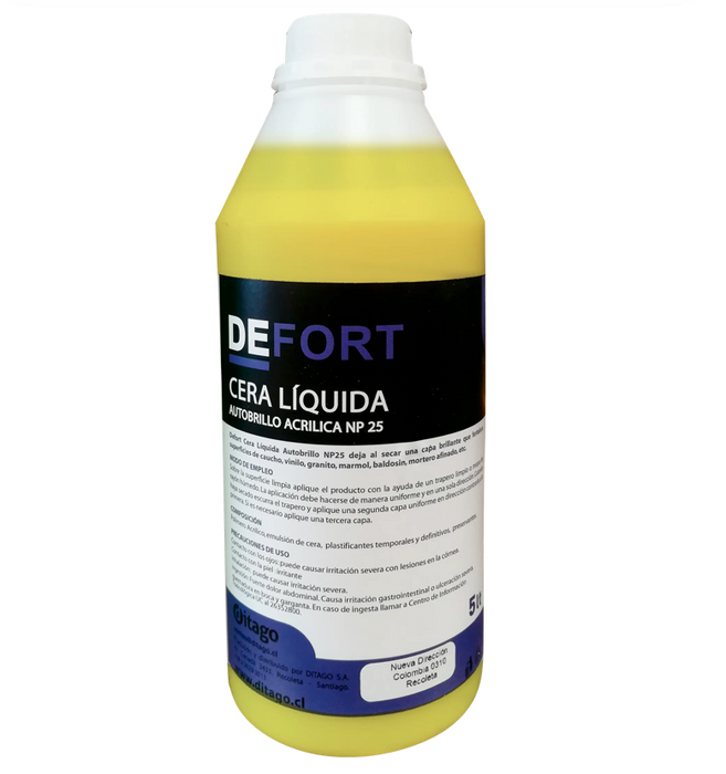 DEFORT CERA ACRILICA AUTOBRILLO 12,5%