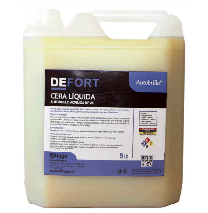 DEFORT CERA ACRILICA AUTOBRILLO 12,5%