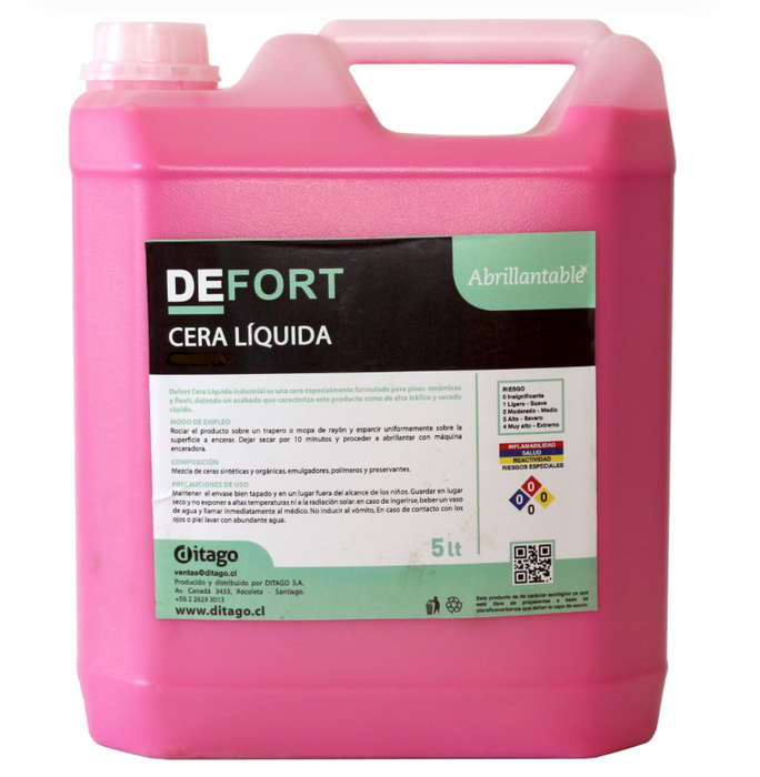 DEFORT CERA ACRILICA AUTOBRILLO 25%
