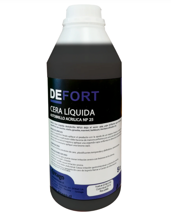 DEFORT CERA ACRILICA AUTOBRILLO 25%