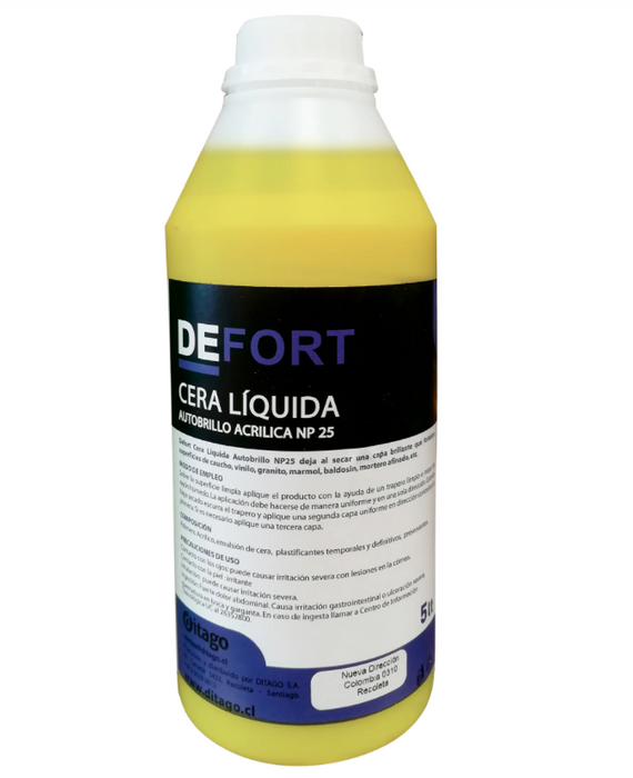 DEFORT CERA ACRILICA AUTOBRILLO 25%