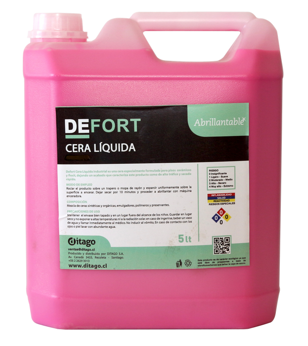 DEFORT CERA ACRILICA AUTOBRILLO 9%