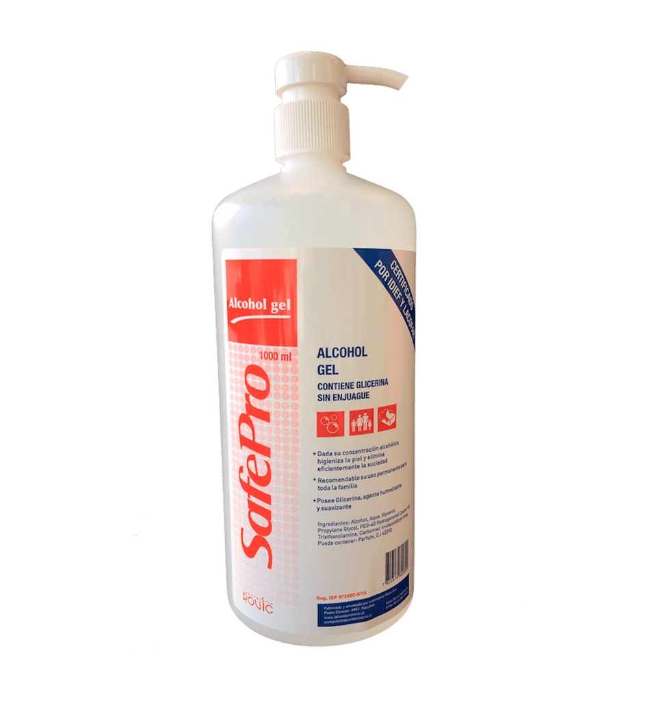 ALCOHOL GEL SAFE PRO 1 LTS