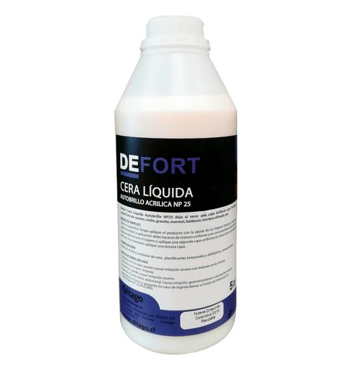 DEFORT CERA ACRILICA AUT 12,5% 1 LT - Ditago