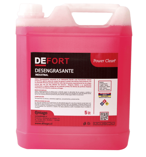 DEFORT DESENGRASANTE INDUSTRIAL 5 LT - Ditago