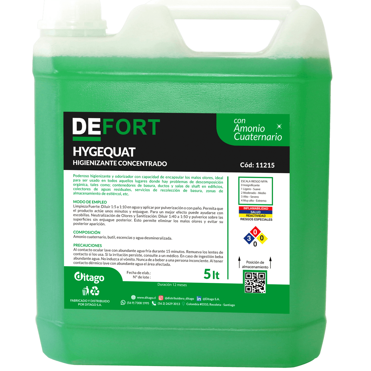 DEFORT HYGEQUAT 5 LT — Ditago