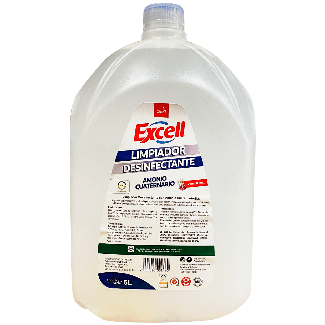 LIMPIADOR EXCELL DESINFECTANTE DE SUPERFICIES 5 LT — Ditago