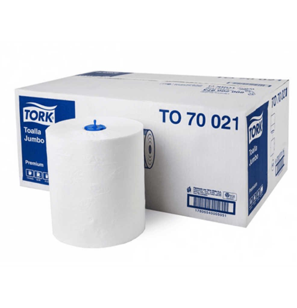 TOALLA TORK JUMBO PREMIUM D/H 6X150 MT TO70021